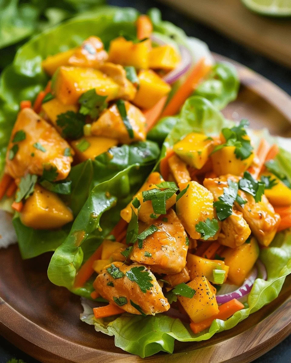 Fresh and Flavorful Mango Chicken Lettuce Wraps You’ll Crave All Summer
