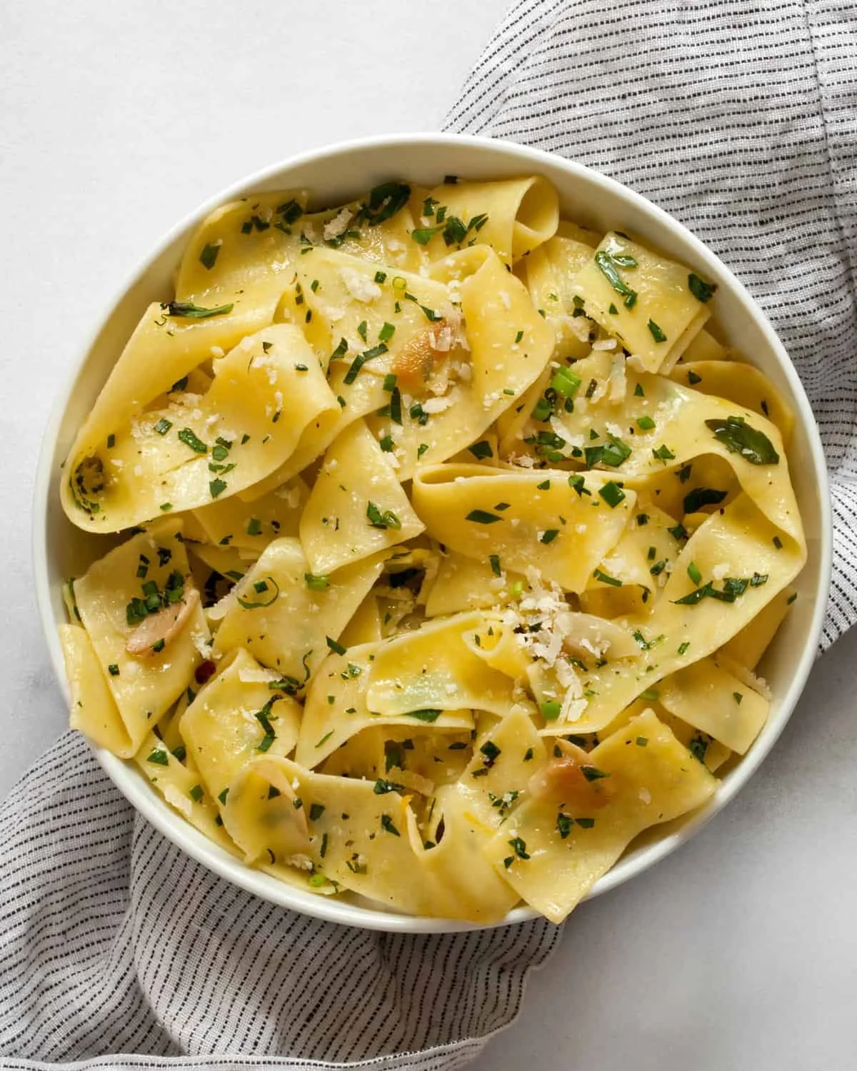 Fresh Herb Pappardelle Pasta