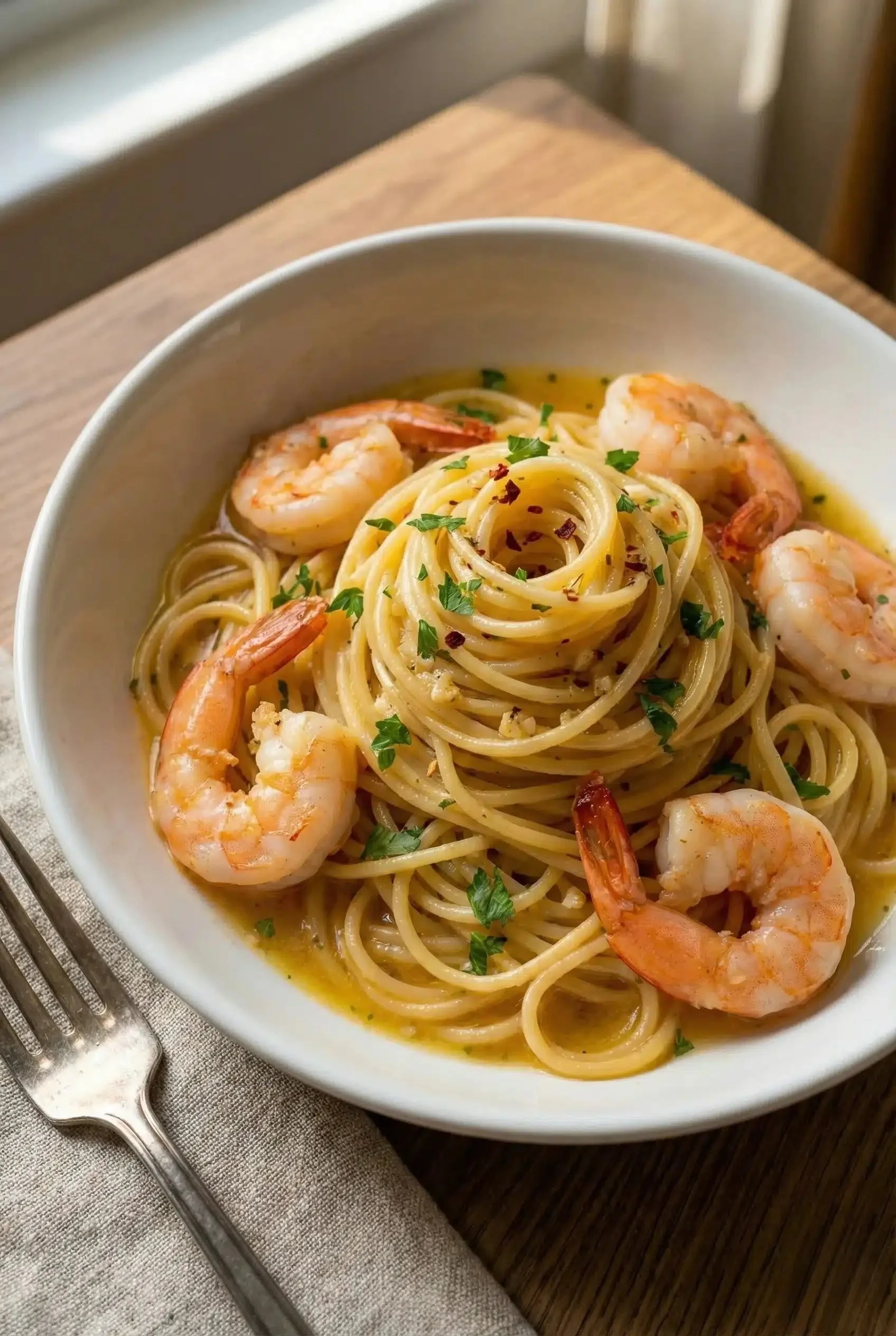 Garlic Butter Shrimp Pasta