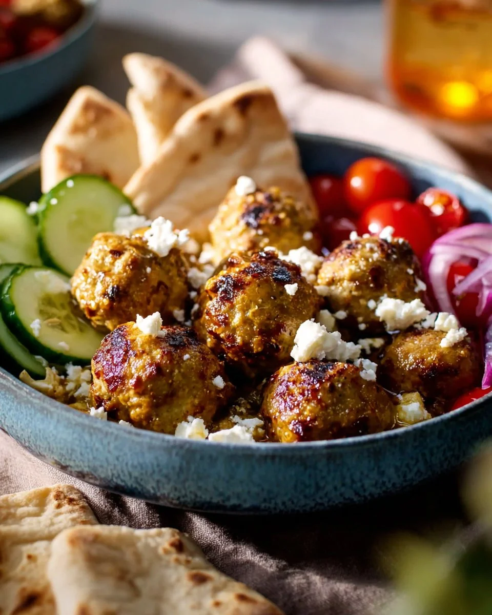 Greek Chicken Meatballs