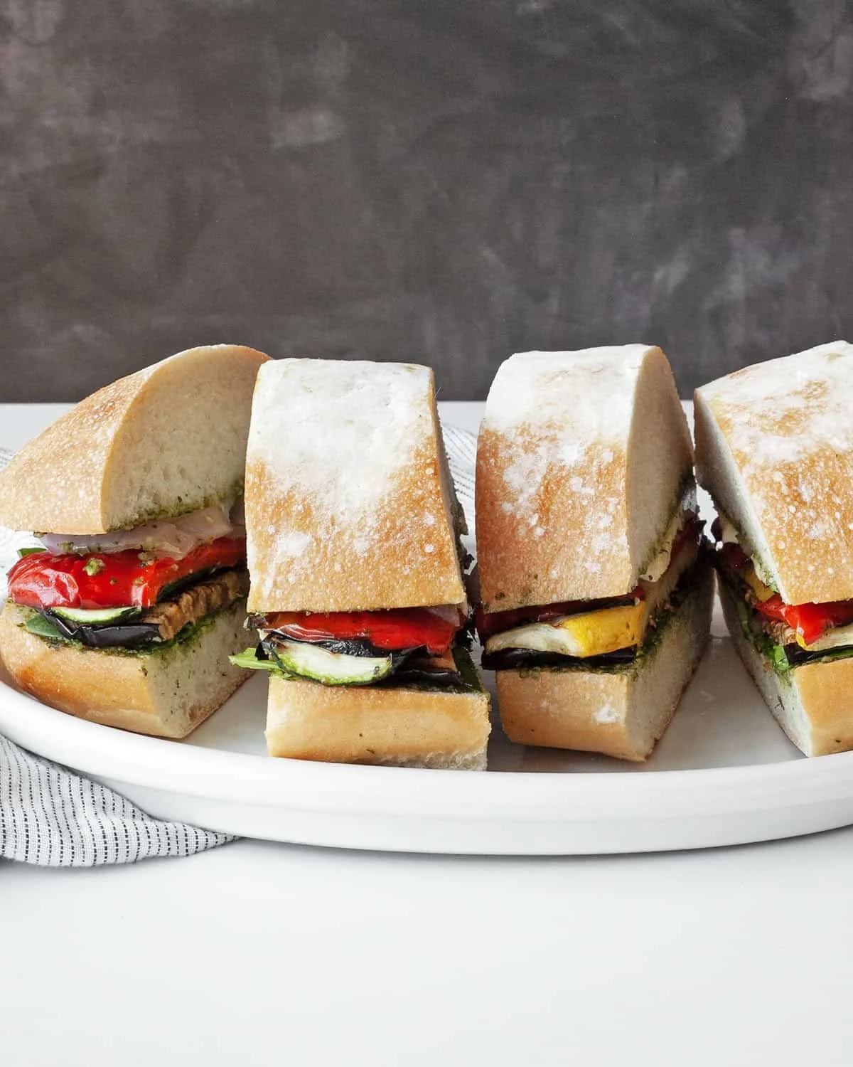 Grilled Vegetable Ciabatta Sandwiches