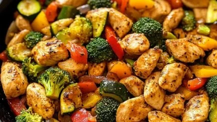 Healthy Chicken and Vegetables Skillet