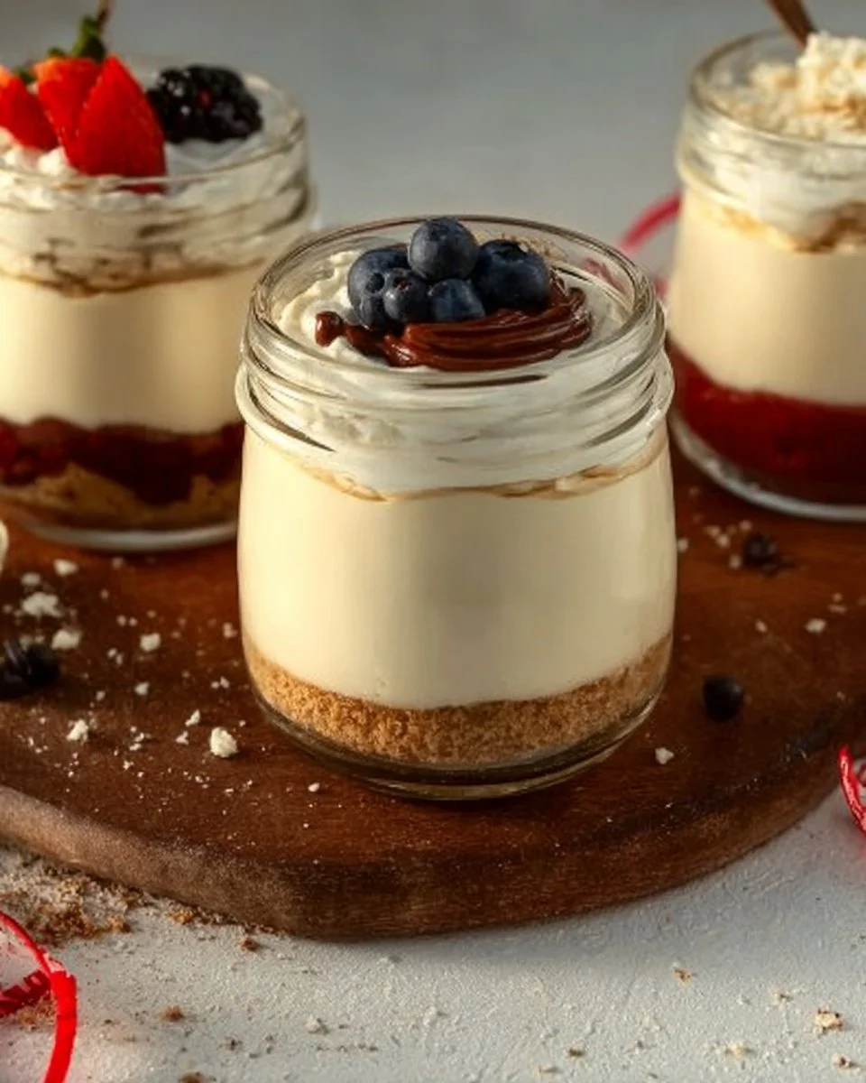 Healthy Protein Cheesecake Jars