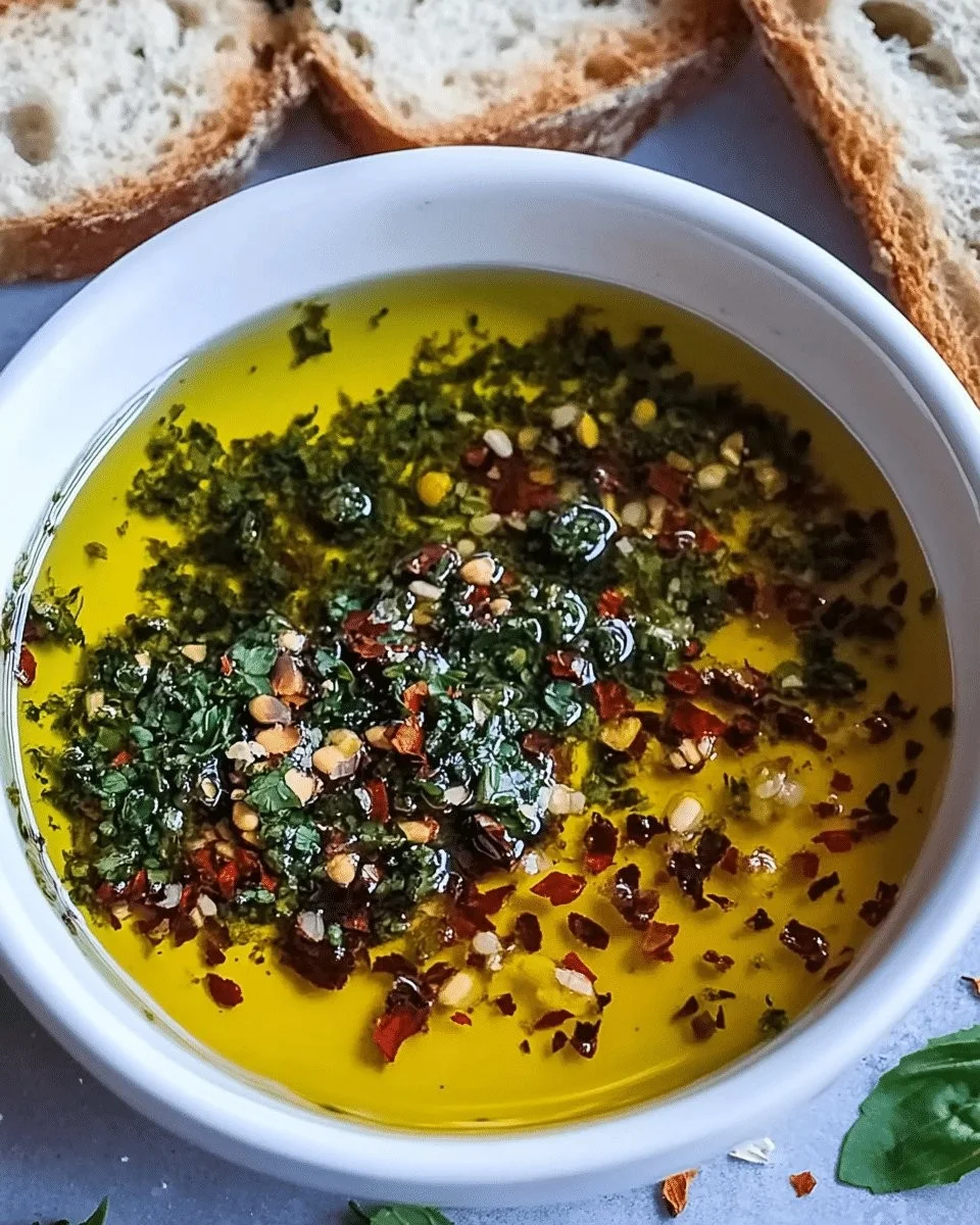 Herb-Infused Olive Oil Dip: A Flavorful, Easy-to-Make Appetizer Perfect for Any Occasion