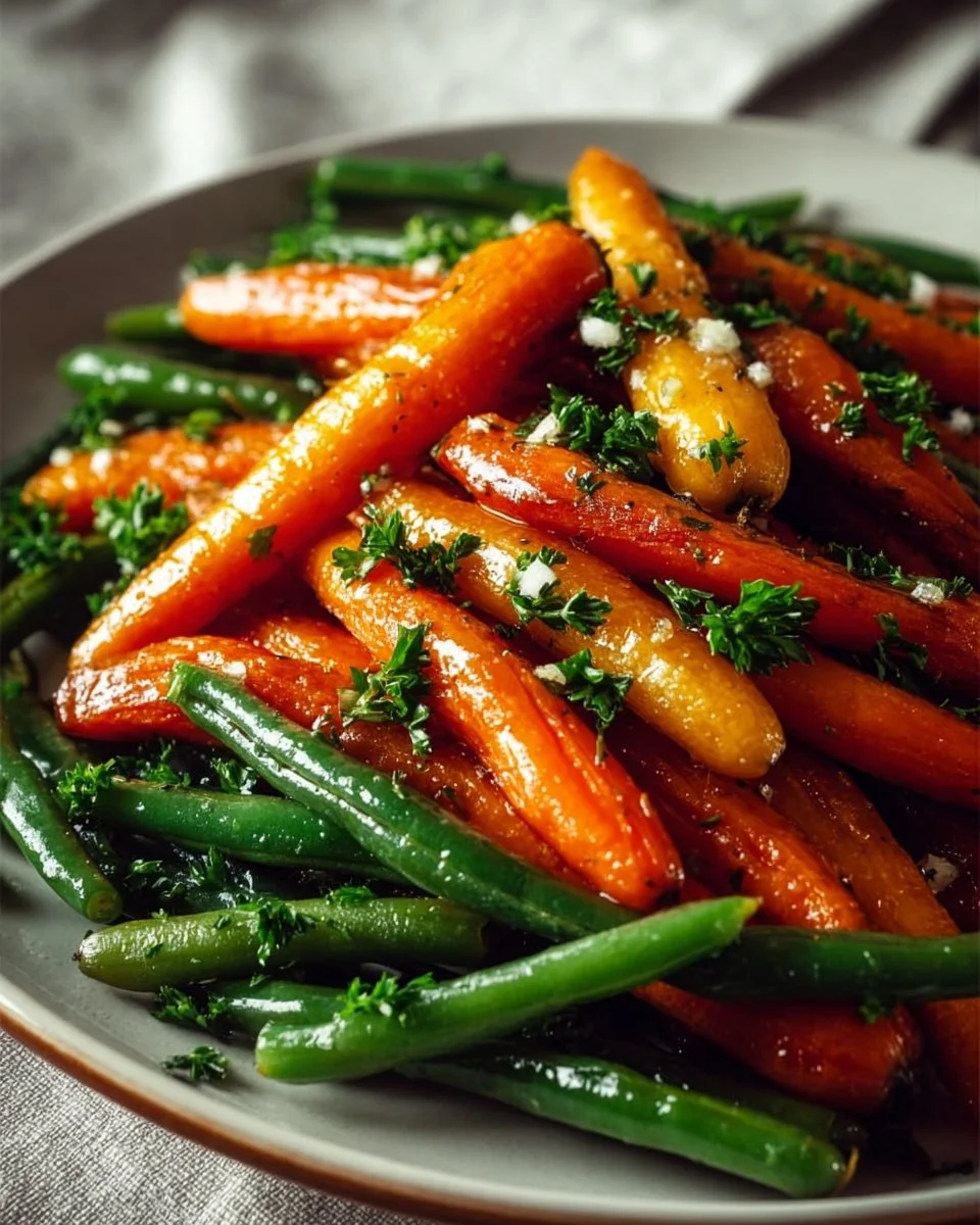 Honey Glazed Carrots & Green Beans