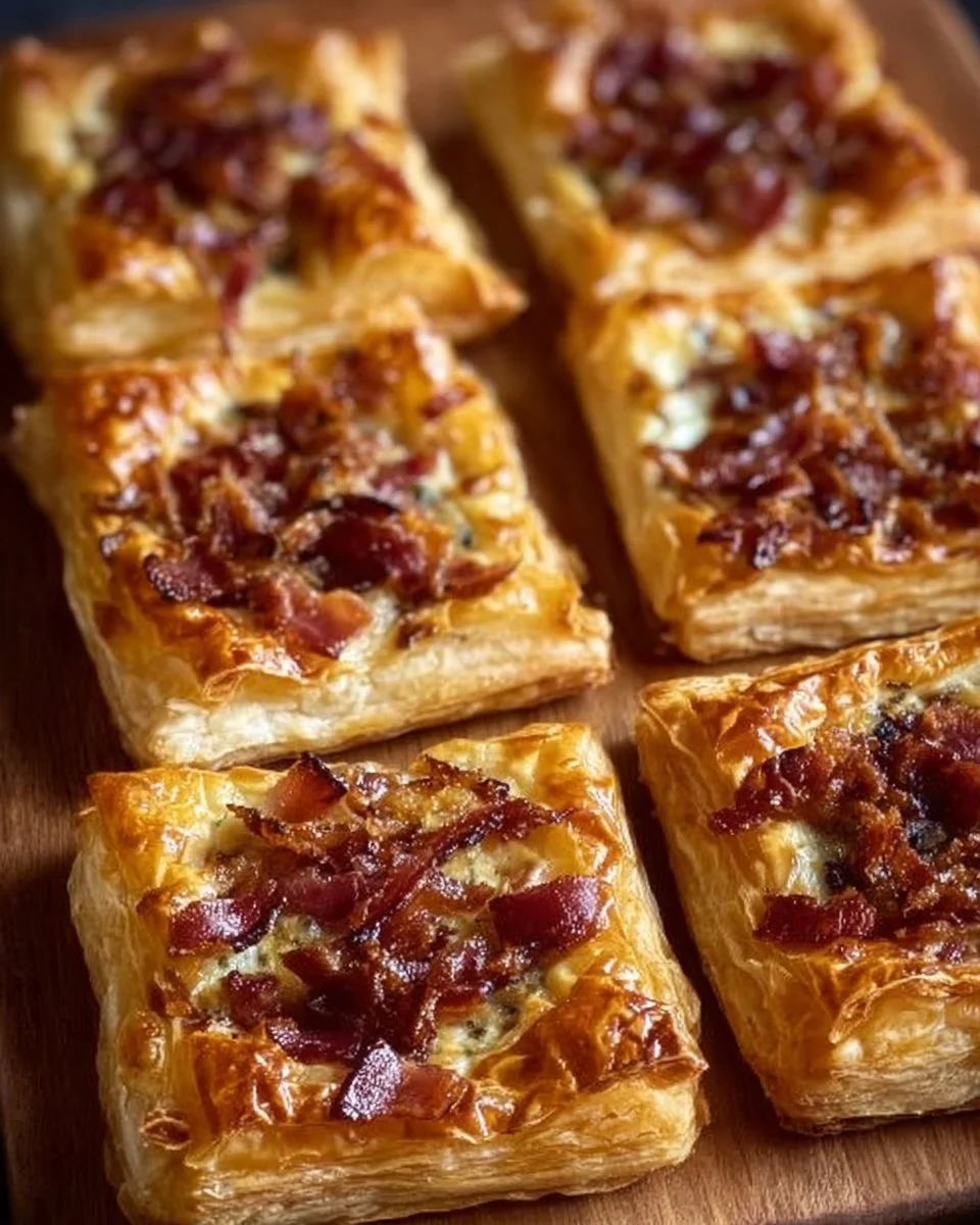 Irresistible Caramelized Onion and Blue Cheese Puff Pastry Bites: A Crowd-Pleasing Appetizer You’ll Love
