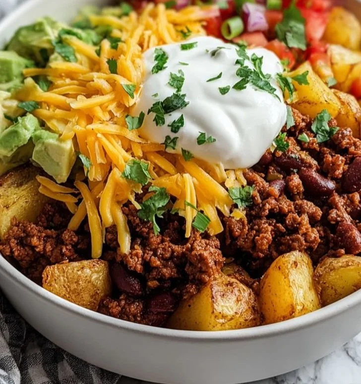 Loaded Potato Taco Bowl