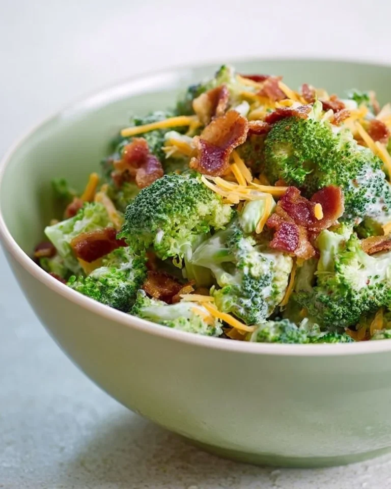 Low carb keto broccoli salad with fresh veggies and creamy dressing