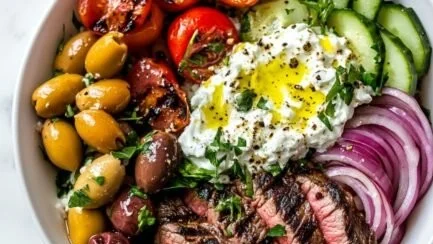 Mediterranean Steak Bowl Recipe