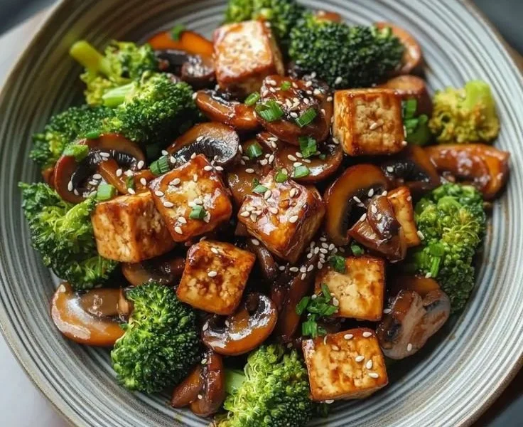 Mushroom and Tofu Stir-Fry