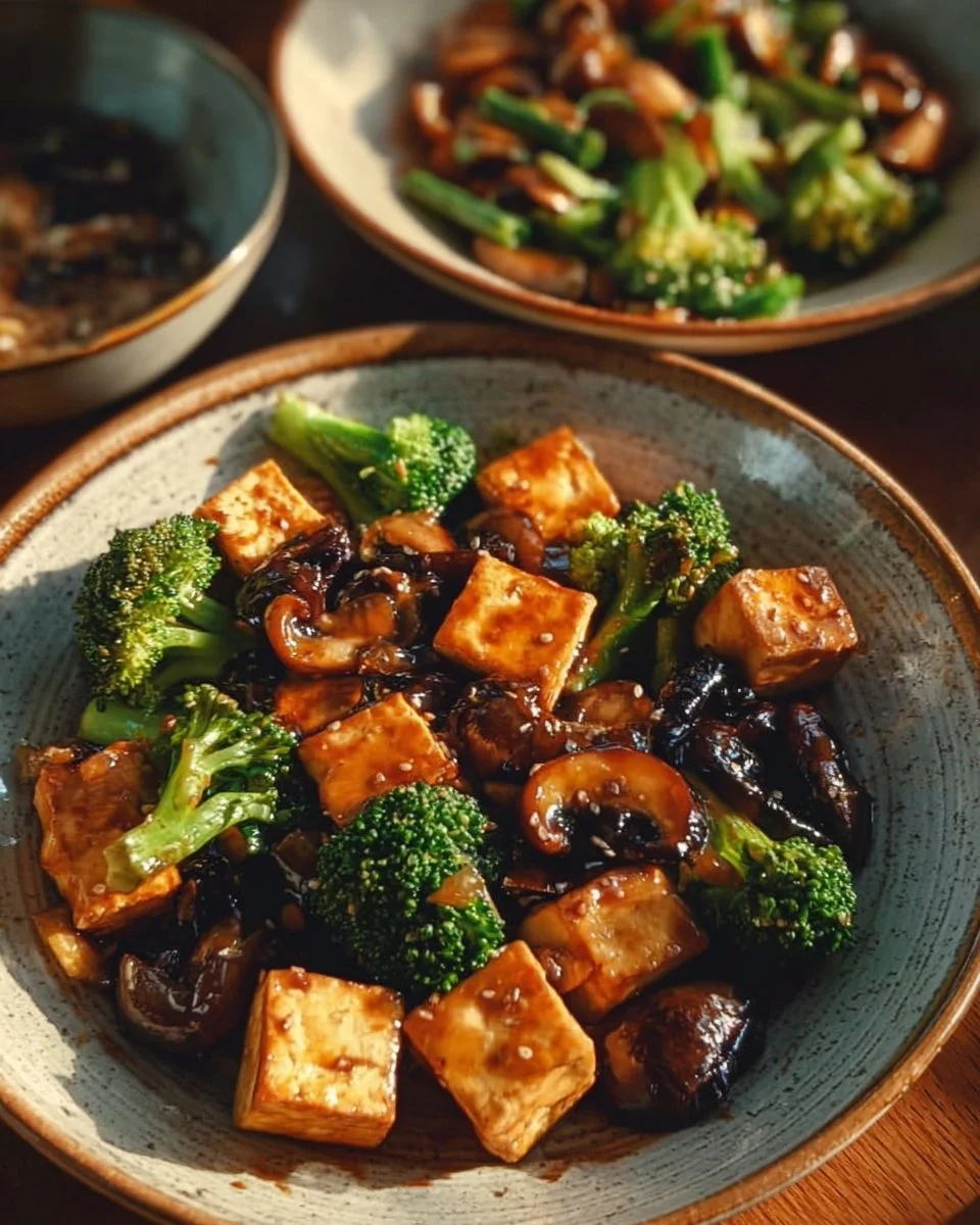 Mushroom and Tofu Stir-Fry