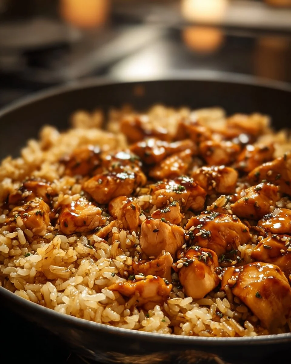 One-Pan Bold Honey BBQ Chicken Rice for a quick and delicious meal