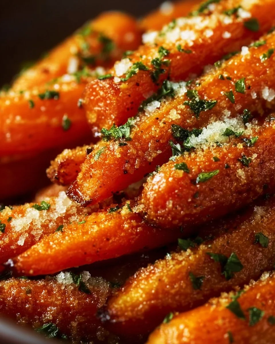 Parmesan Garlic Roasted Carrots