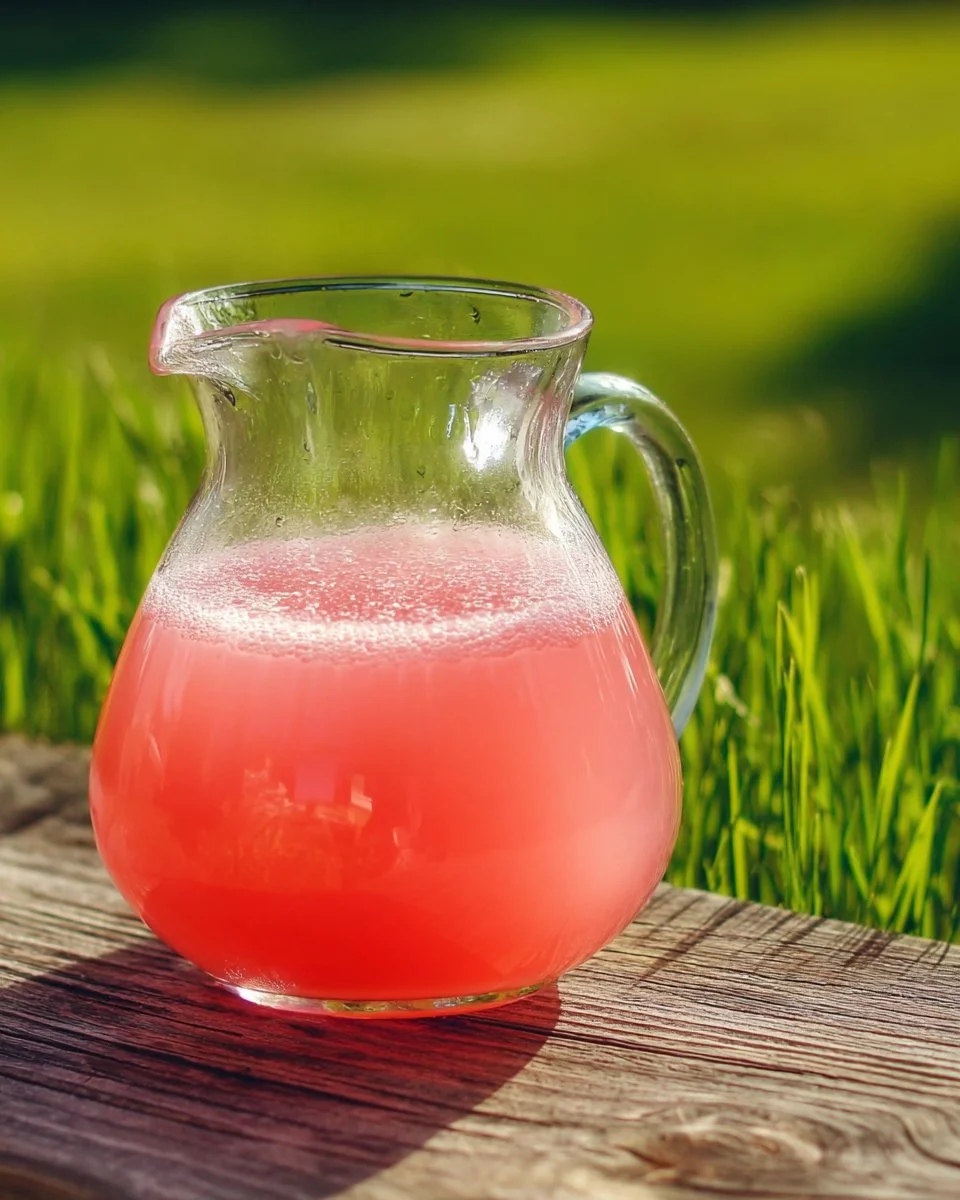 Refreshing Pink Summer Beer in a glass with a vibrant pink hue.
