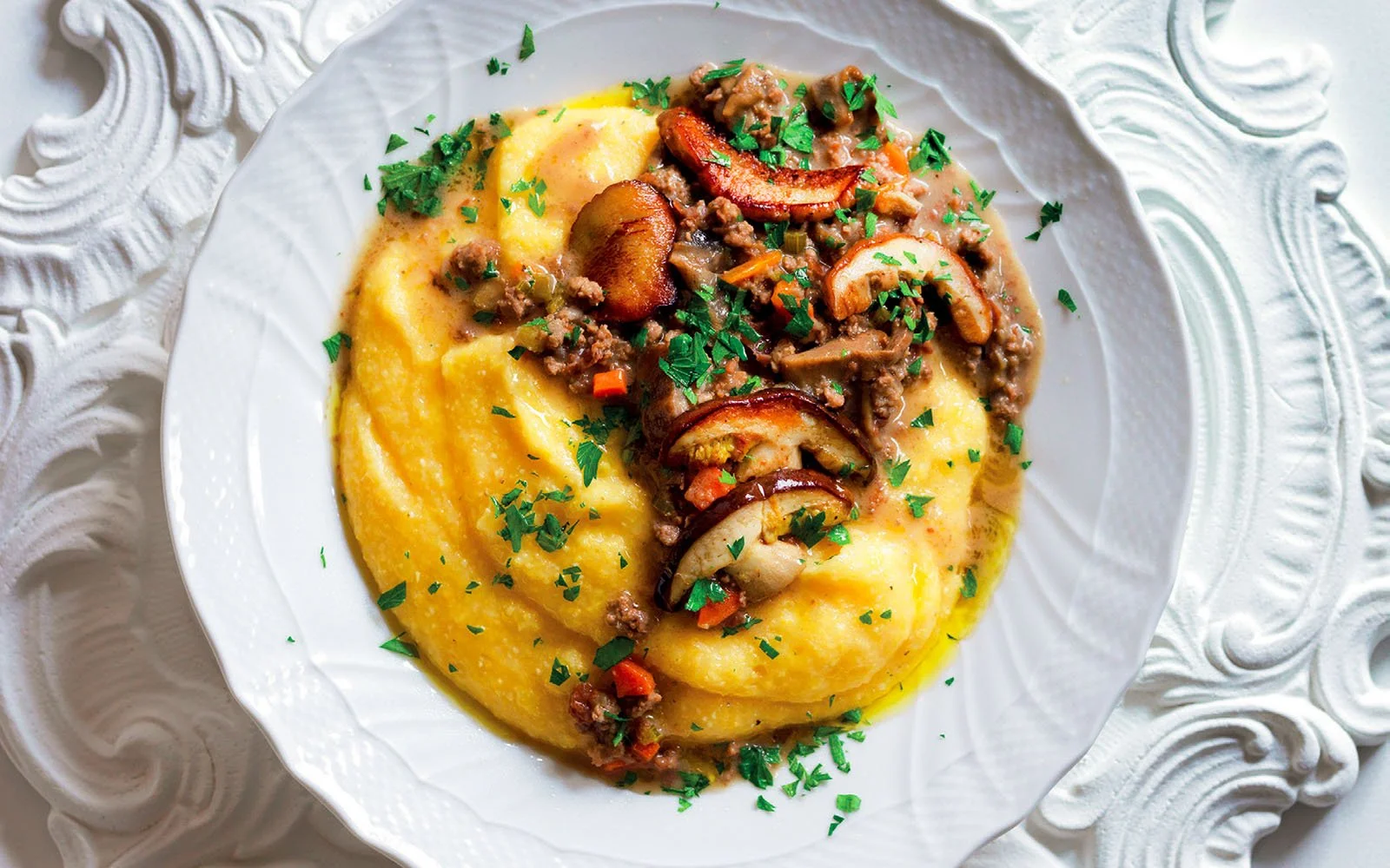 Polenta with Mushroom Ragù