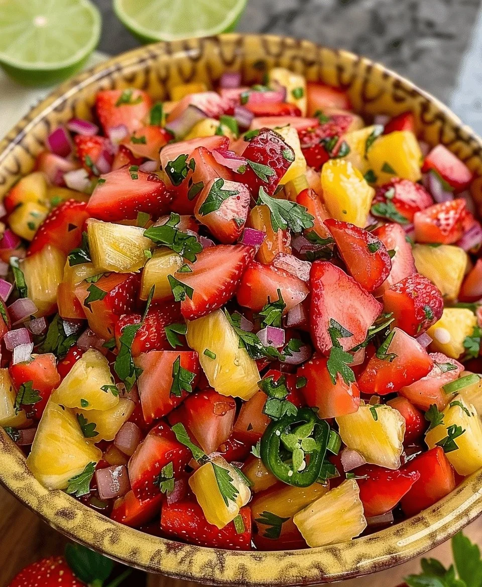 Refreshing Strawberry Pineapple Salsa: A Burst of Tropical Flavor in Every Bite