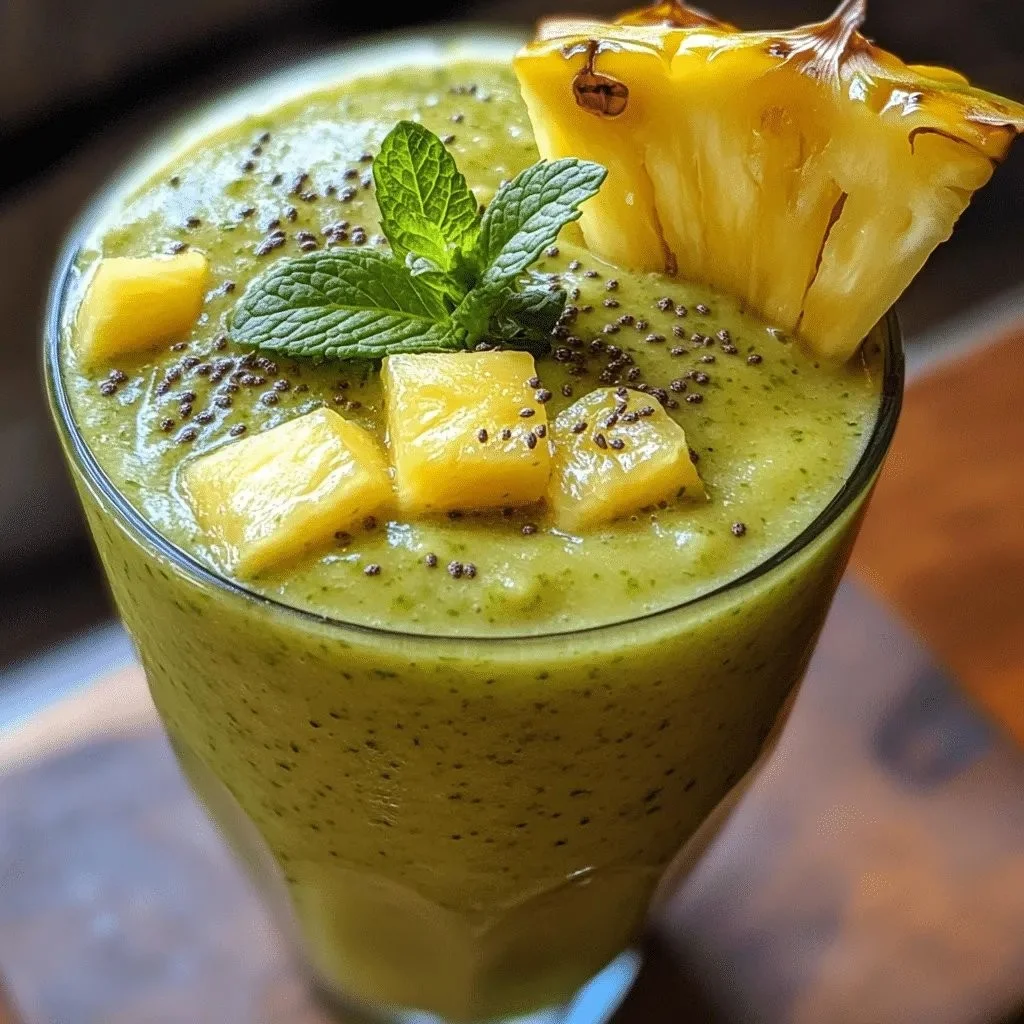 Revitalize Your Day with a Celery Pineapple Detox Smoothie