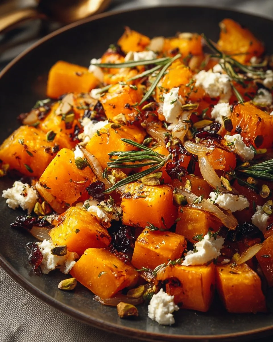 Roasted Butternut Squash with Cranberries, Goat Cheese & Shallots: A Cozy Dish You’ll Crave All Season