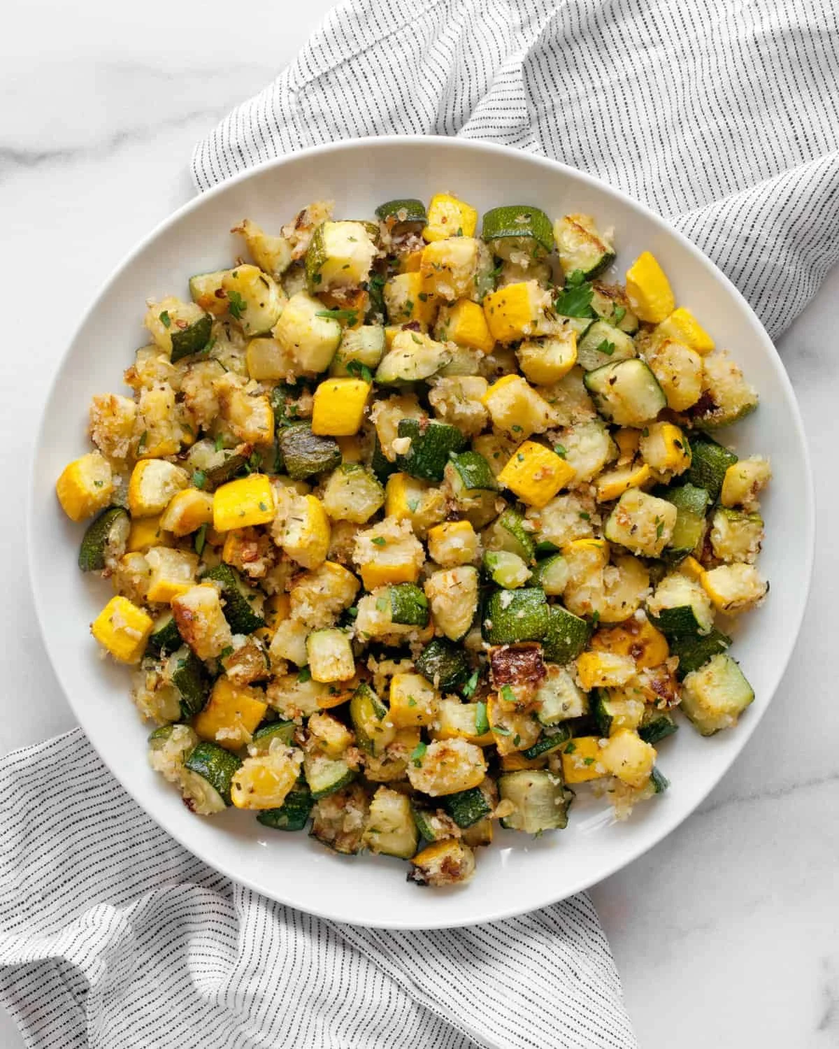 Roasted Zucchini and Yellow Squash