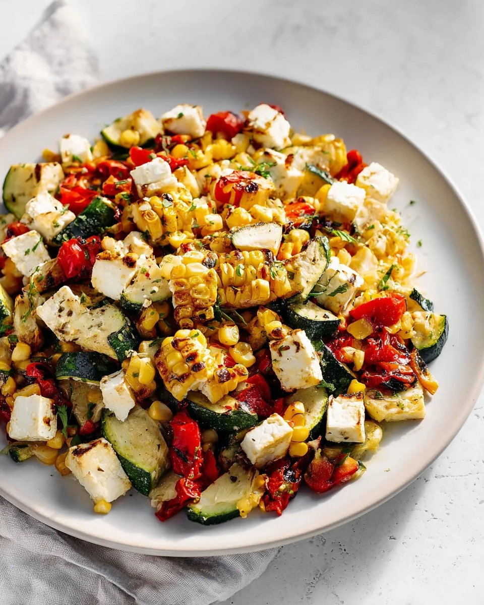 Sheet Pan Baked Feta With Vegetables