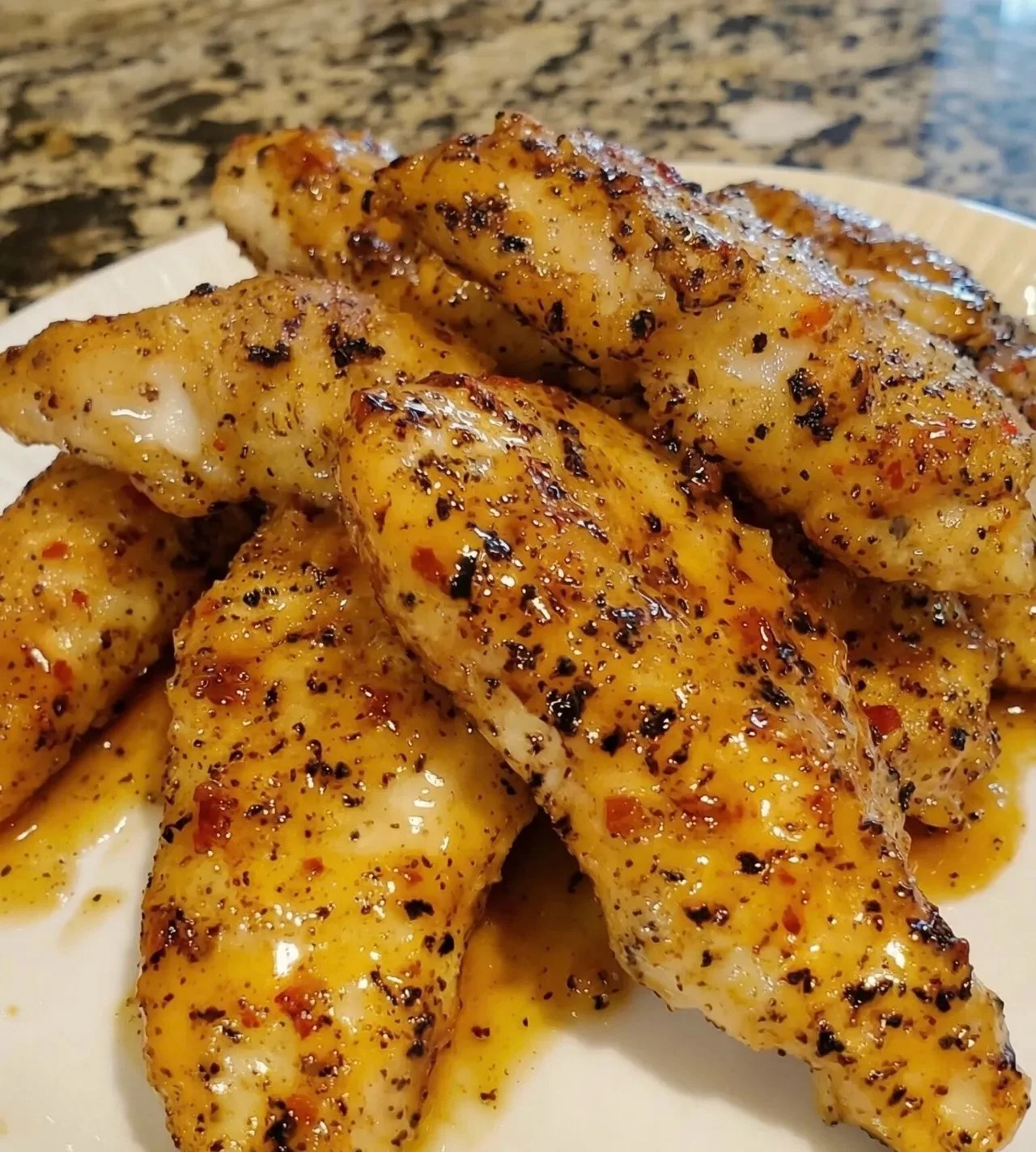 Spicy Honey Butter Garlic Chicken Tenders