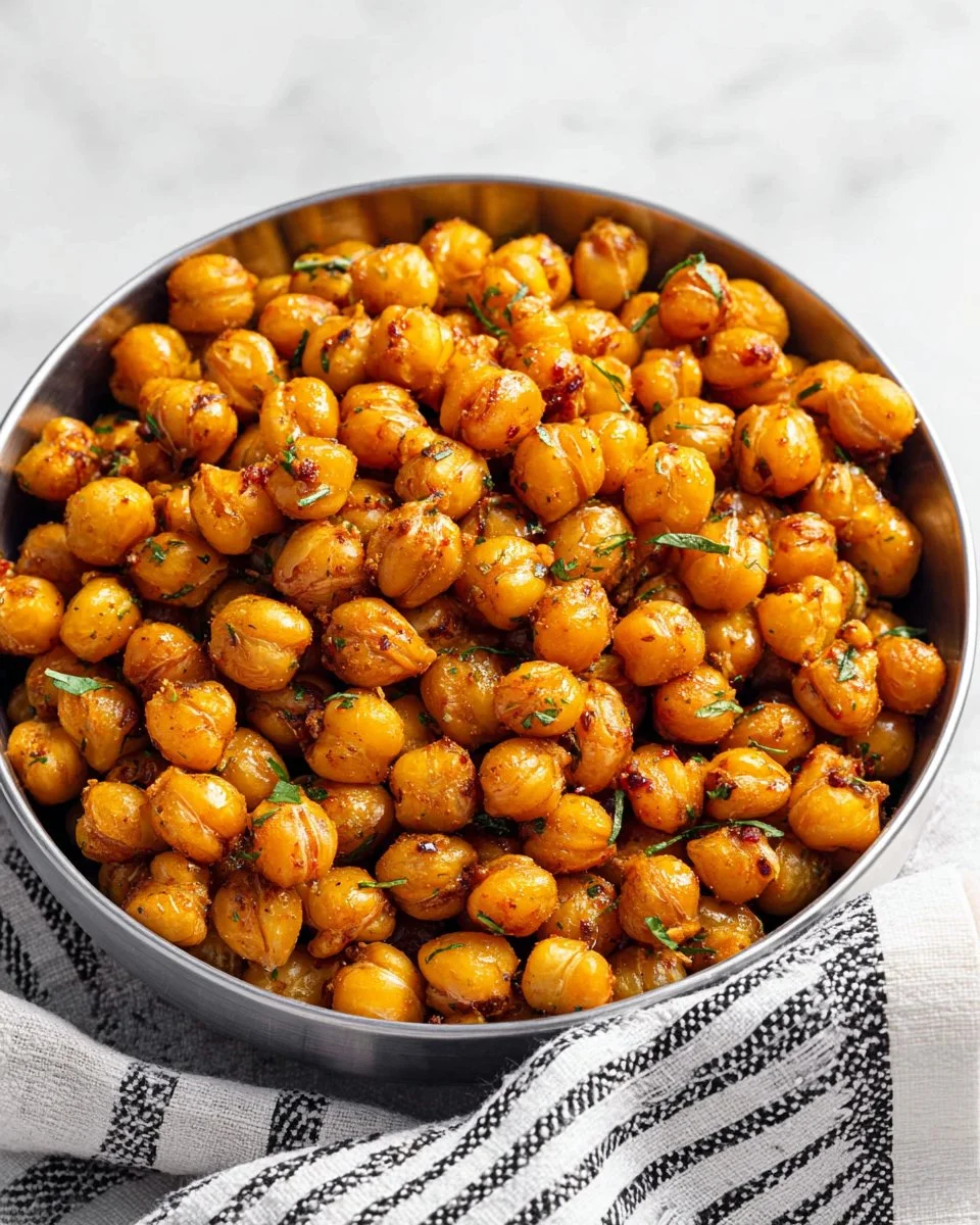 Sriracha Lime Roasted Chickpeas