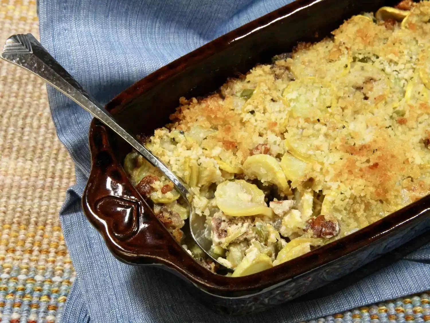 Summer Squash Casserole with Nuts