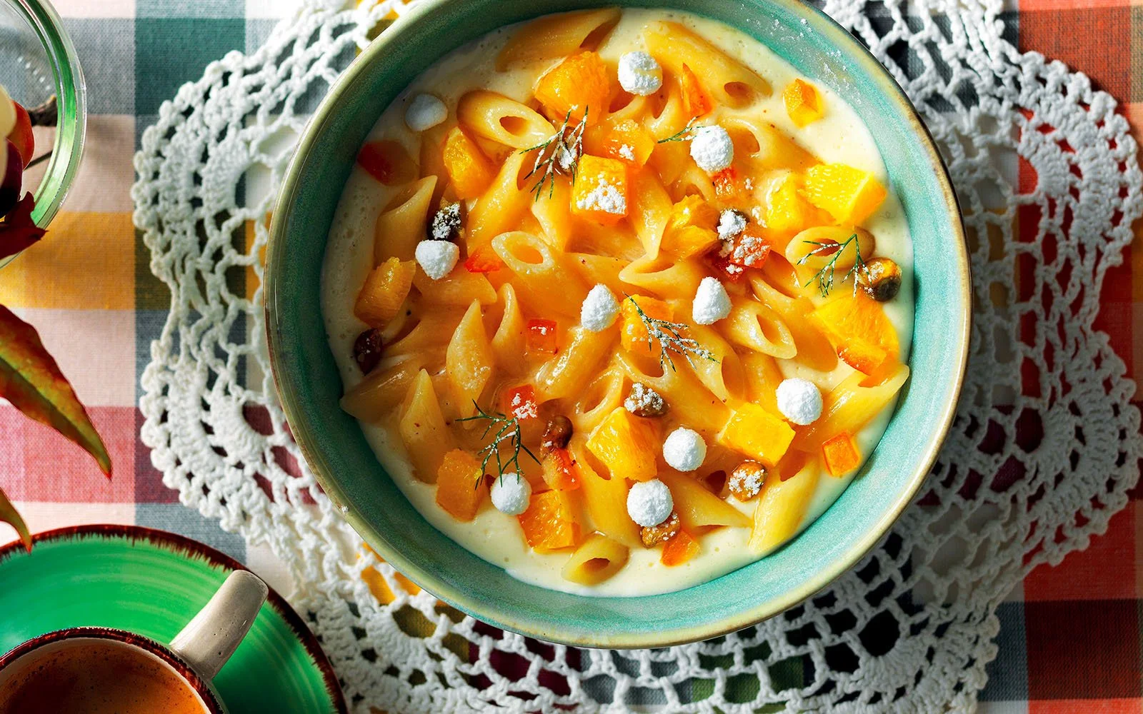 Sweet Penne and Almond Milk Soup