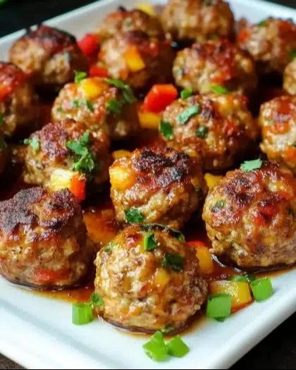 Tropical Jerk Meatballs with Sweet and Spicy Kick — A Flavor Explosion for Your Taste Buds