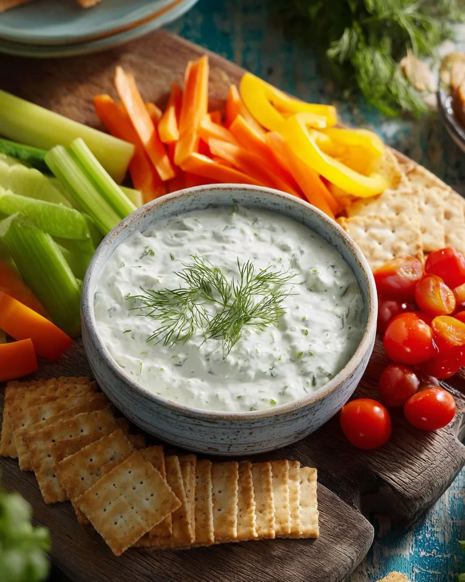 Homemade Tzatziki Sauce with yogurt, cucumber, and garlic