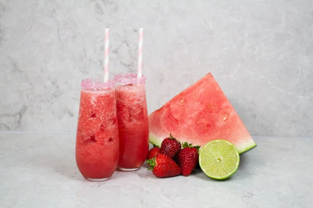 Watermelon Strawberry Mocktail