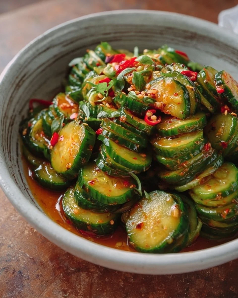 Asian Spicy Cucumber Salad