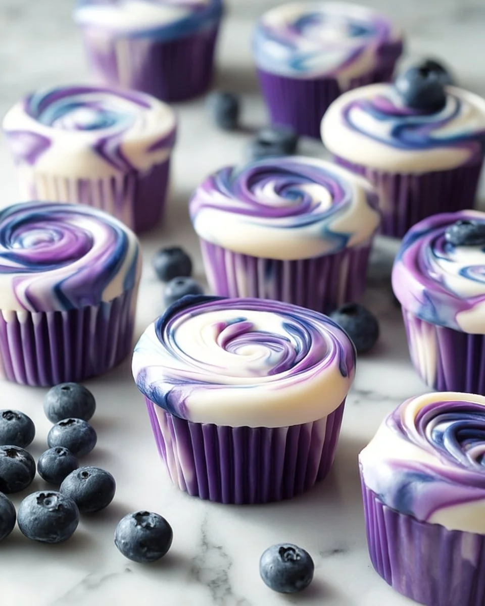 Blueberry Swirl Yogurt Bites