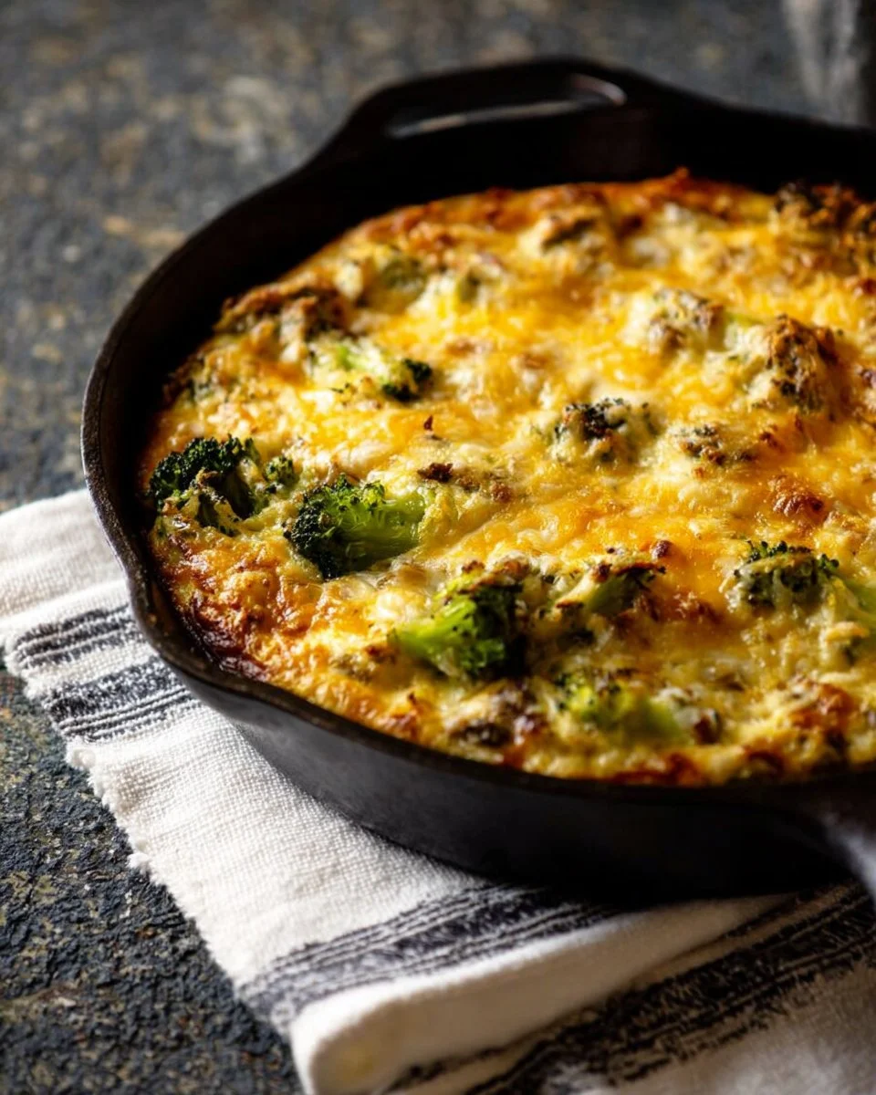 Broccoli, Cheddar and Wild Rice Casserole