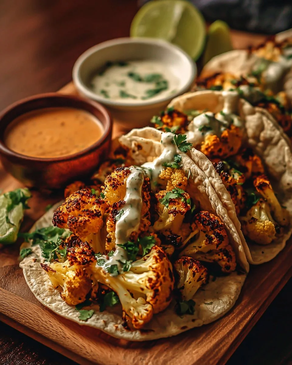 Cauliflower Tacos with Cilantro Lime Crema – A Flavorful Plant-Based Twist