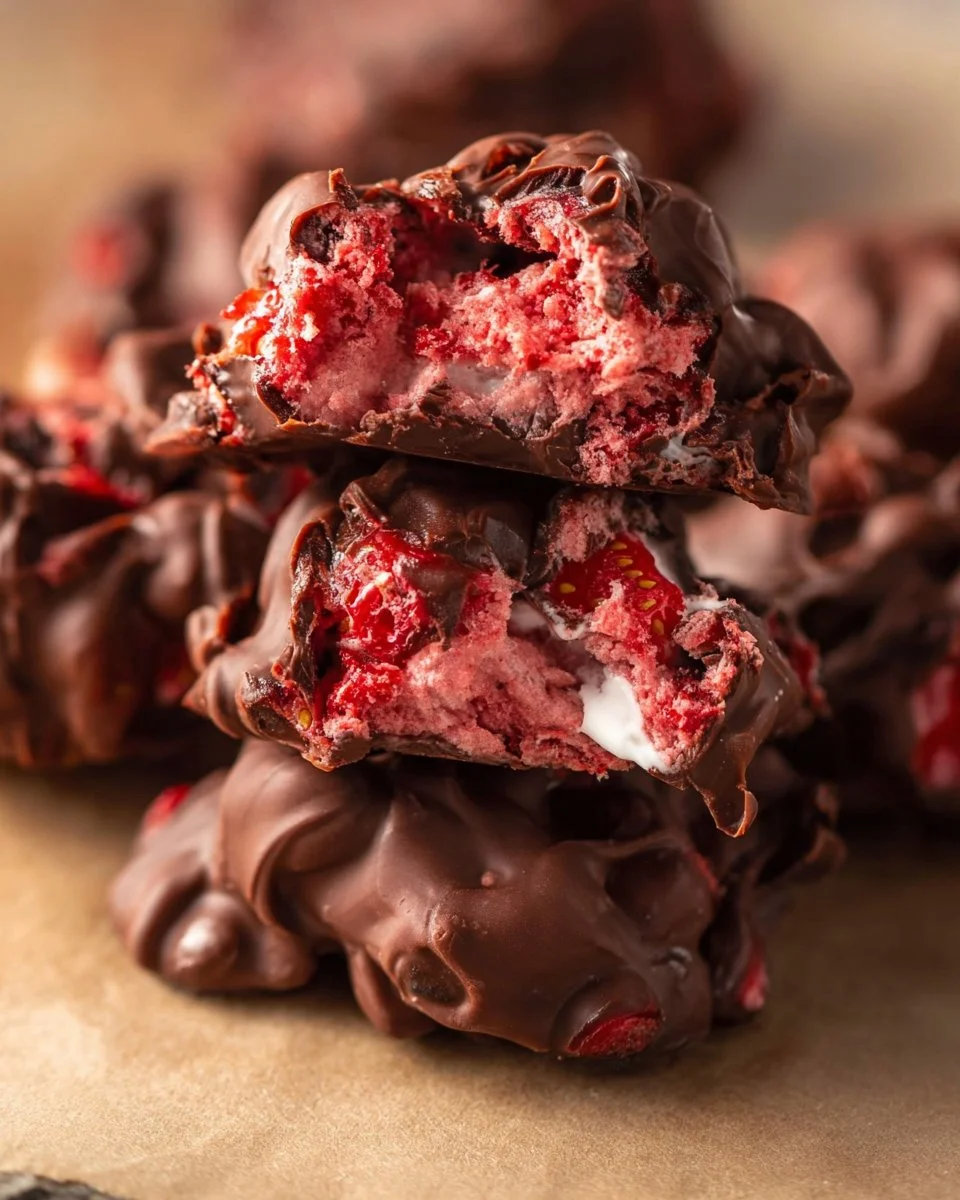 Chocolate Strawberry Yogurt Clusters (Viral Recipe!)