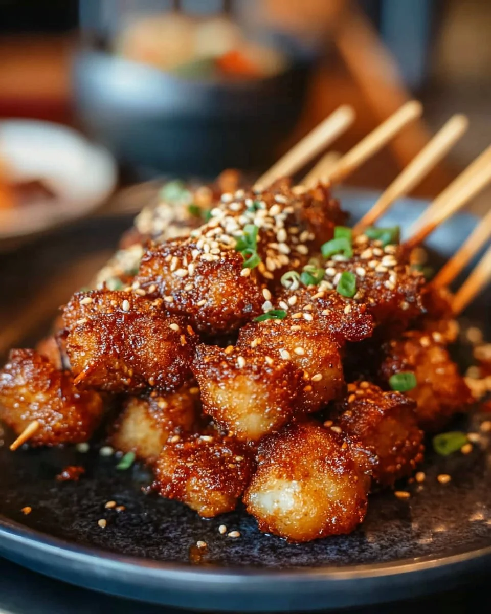 Crispy Lion's Mane Mushroom Skewers with Spice Mix – A Flavorful Vegetarian Delight