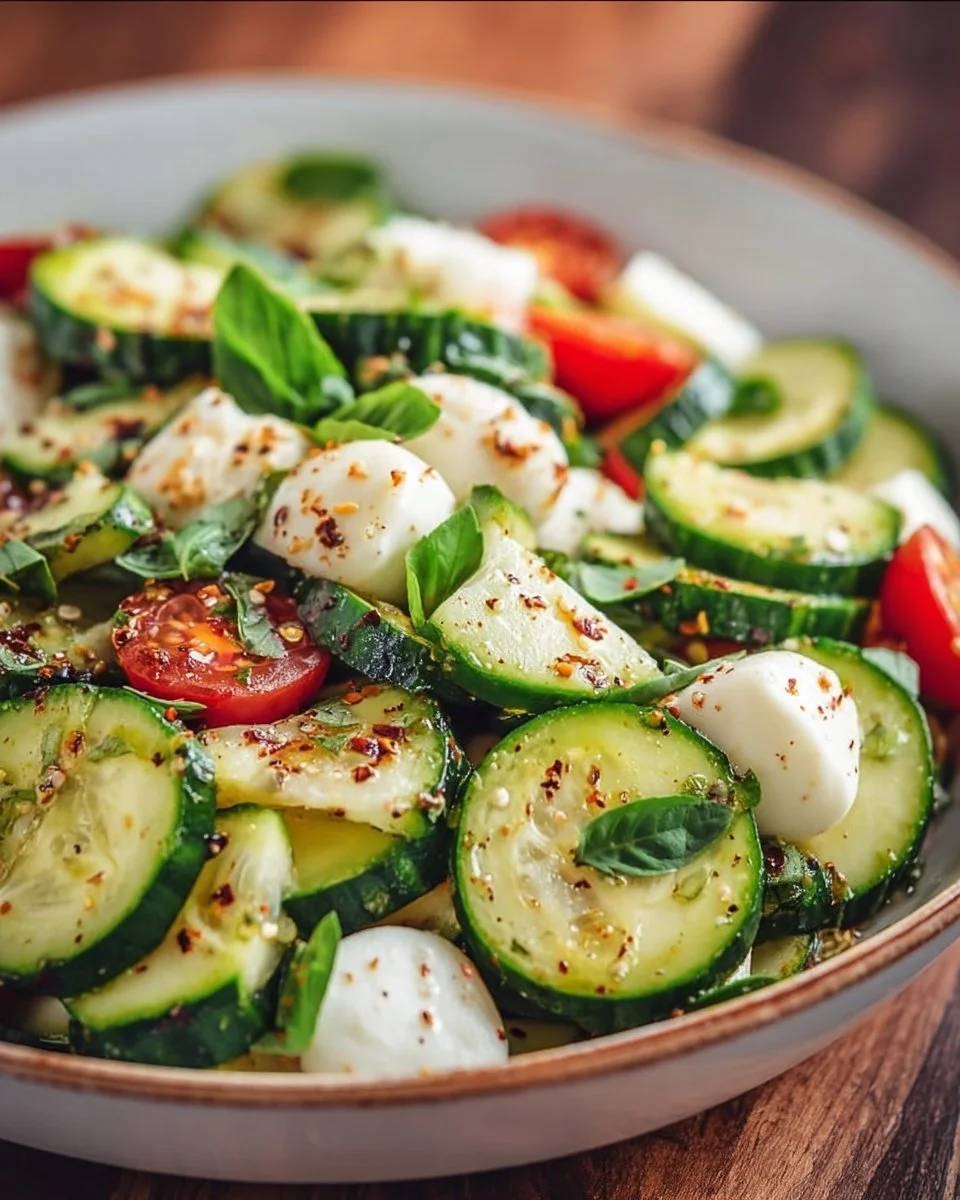Cucumber Mozzarella Salad