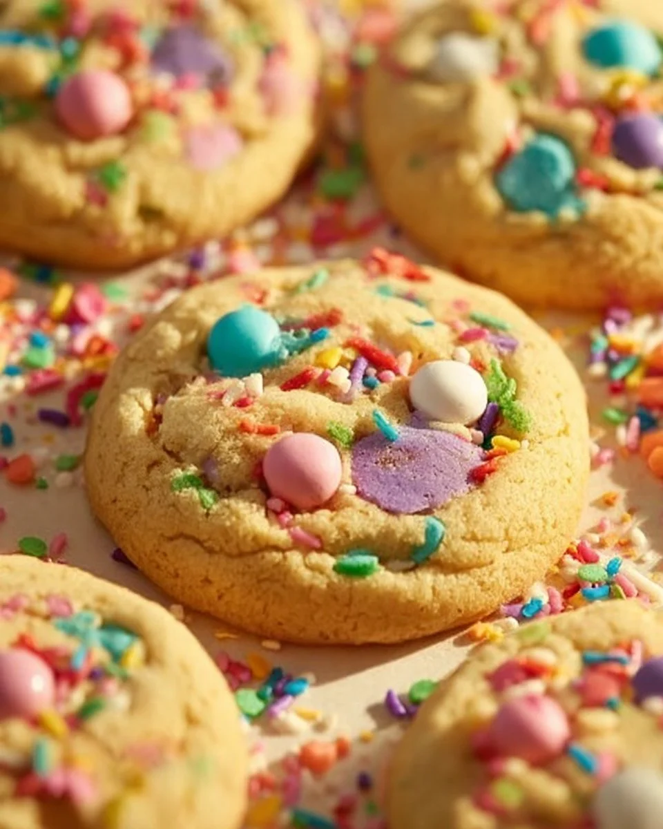 Colorful and beautifully decorated Easter cookies for spring celebrations