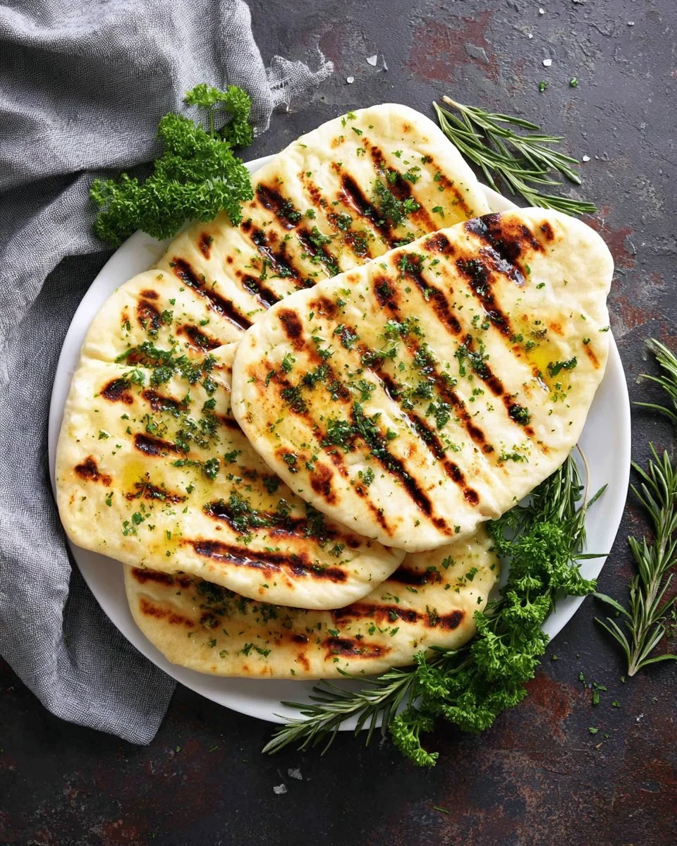 Easy grilled flatbread cooked on the grill with fresh toppings