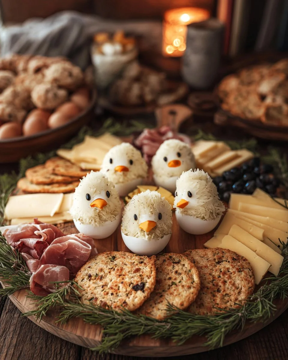 Hatching Chicks Easter Charcuterie Board