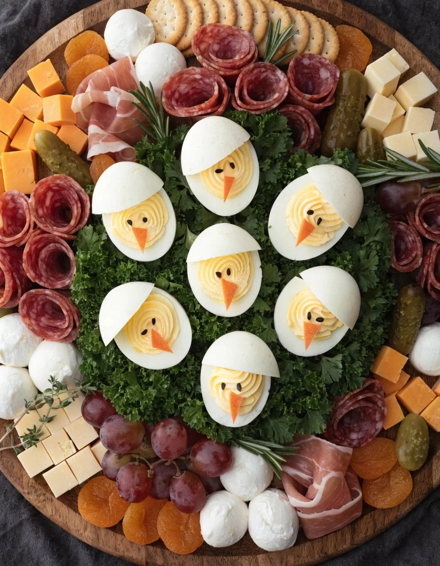 Hatching Chicks Easter Charcuterie Board