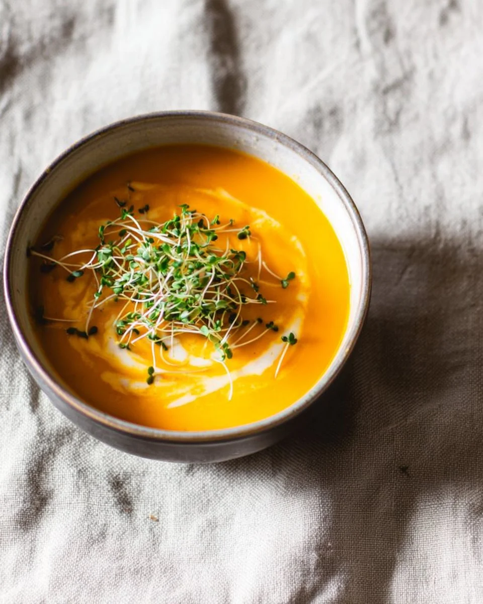 Hot or Cold Thai Carrot Coconut Lemongrass Soup