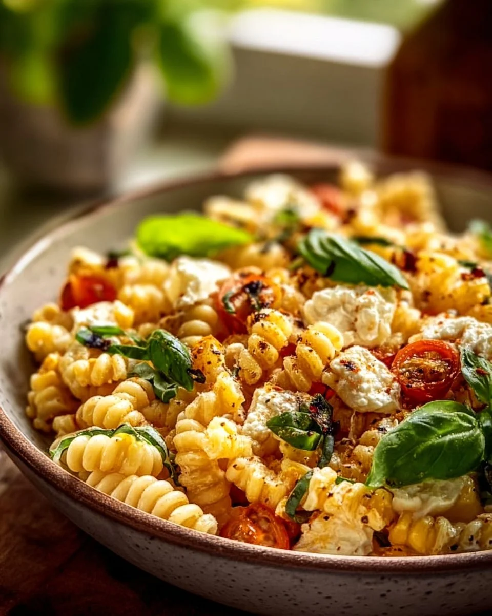 Juicy Street Corn Pasta Salad