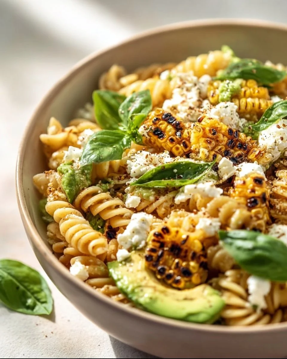 Juicy Street Corn Pasta Salad