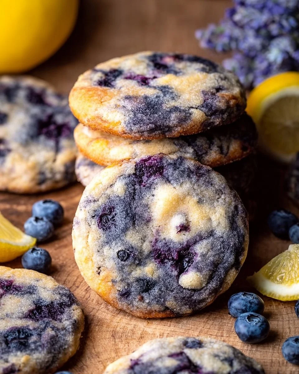 Lemon Blueberry Cheesecake Cookies