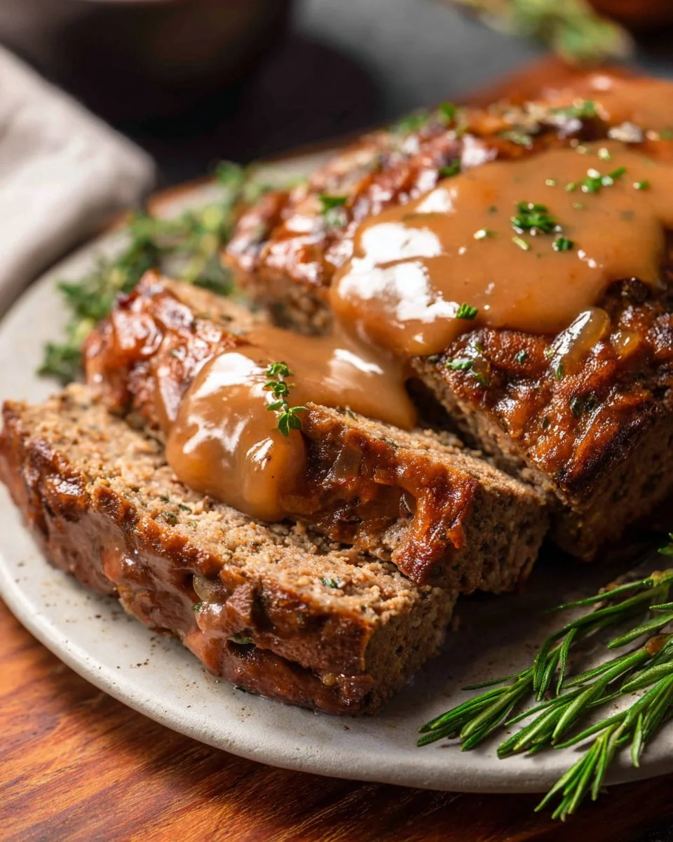 Meatloaf with Brown Gravy