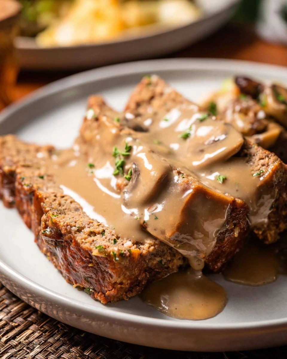 Meatloaf with Brown Gravy