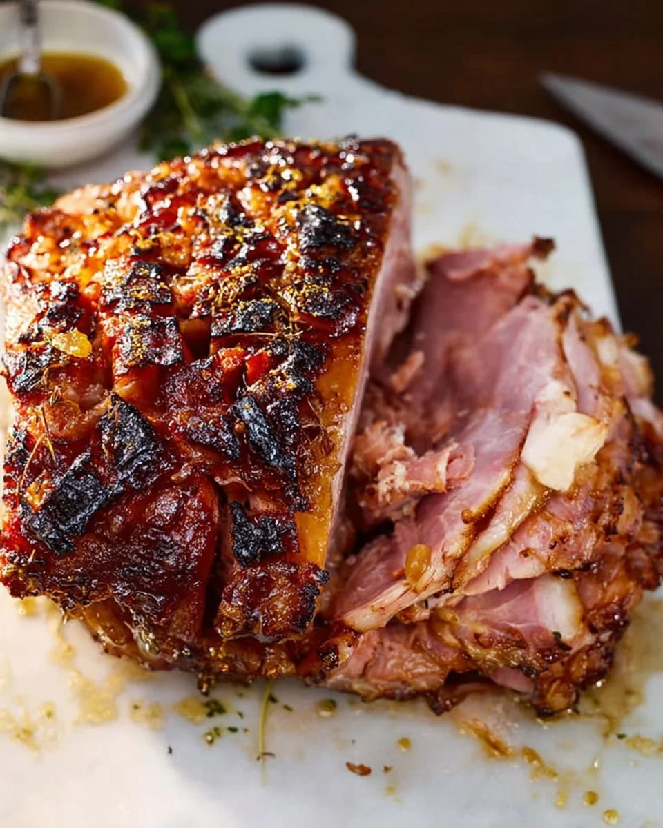 Perfect Baked Ham with Brown Sugar Maple Glaze