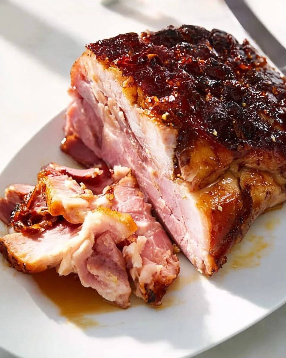 Perfect Baked Ham with Brown Sugar Maple Glaze